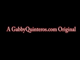 Gabby quinteros facialized przez czarne męskość