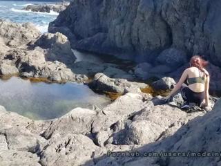 Public Beach Day with my Fitness Tinder young lady - made in Canarias