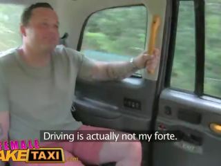 FemaleFaketaxi Drivers big tits get covered in cum