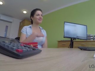 LOAN4K. Buxom hottie needs a lot of money so she offers her asshole sex videos
