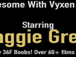 Huge Titty Bisexual Maggie Green Sucks on a Hard penis With marvelous Vyxen Steel!