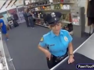 Latin Security Officer Pawns Her Pussy And Got Fucked Hard