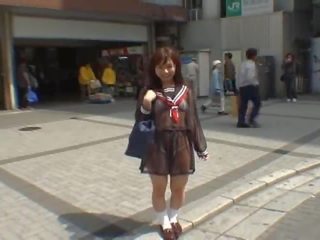 Mikan Astonishing Asian lassie Enjoys Public Flashing