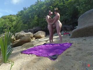 Fabulous xxx video on a Secret Beach - Amateur Russian Couple