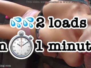 Tri obremenitve v 1 minute - velika 4k cumshots yummycouple