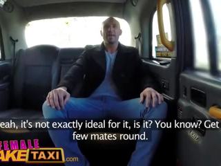 Female Fake Taxi Ozzie tourist cums in busty blondes mouth after taxi fuck