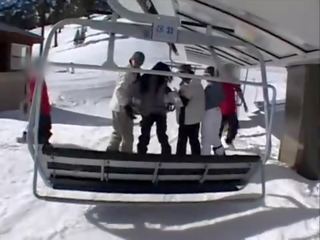 Desirable brunet fucked hard shortly thereafter snowboarding