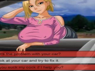 Milf fucks man next thing right after car breaks down - FULL